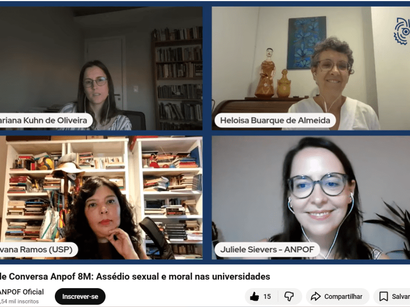 Live discute como desnaturalizar e nomear as violências dentro da universidade 